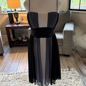 Elegant Black and Gray Women's Dress